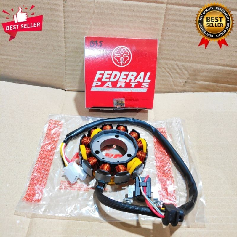Spull Spul Spoll Sepul Assy Stator Set Pulser Federal Yamaha Jupiter MX JMX Original ORI Asli