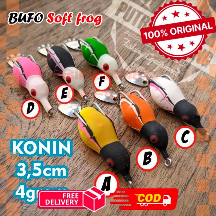 Lure Bufo Konin Softfrog Soft Frog 3,5cm 4gram - D -biken