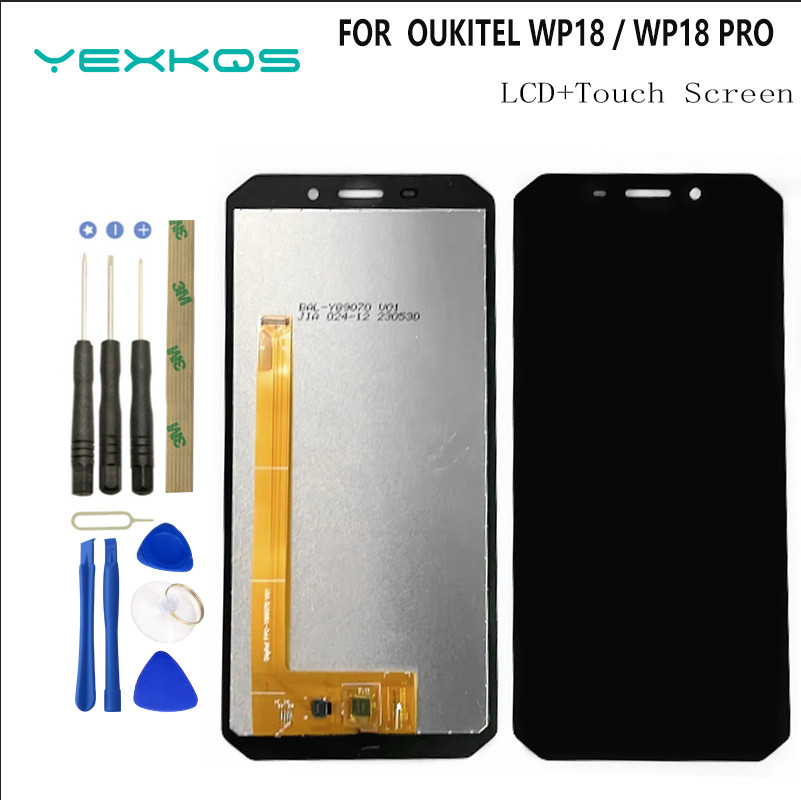 100% Original For OUKITEL WP18 WP18 Pro WP19 WP20 WP16 Tou Screen + LCD splay Assembly Replacement