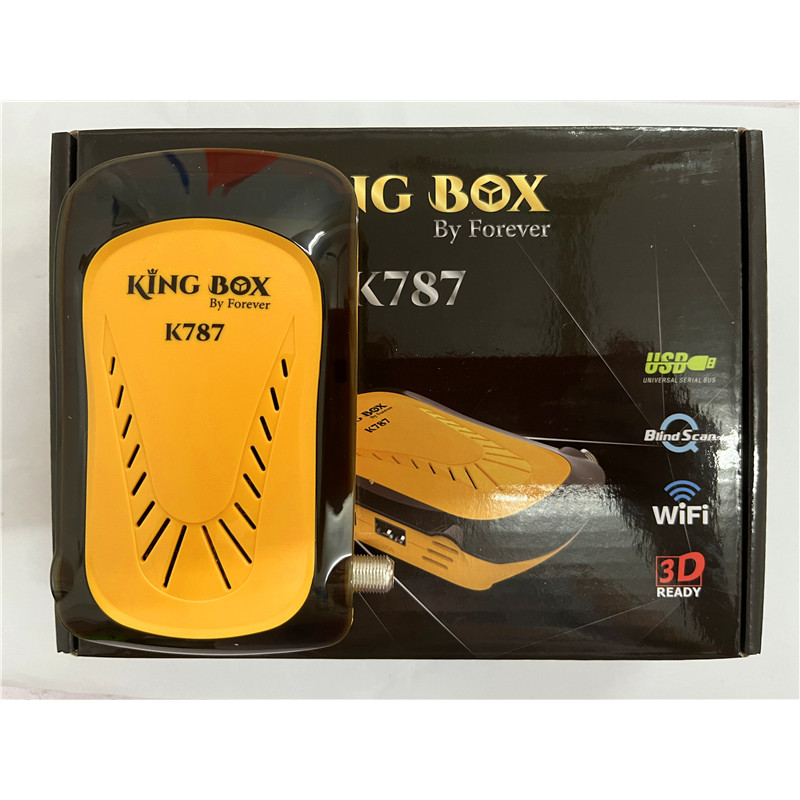 Original King Box K787 Forever Satellite TV Receiver Support Forever IKS Apollo5 PowerVU Biss Decode