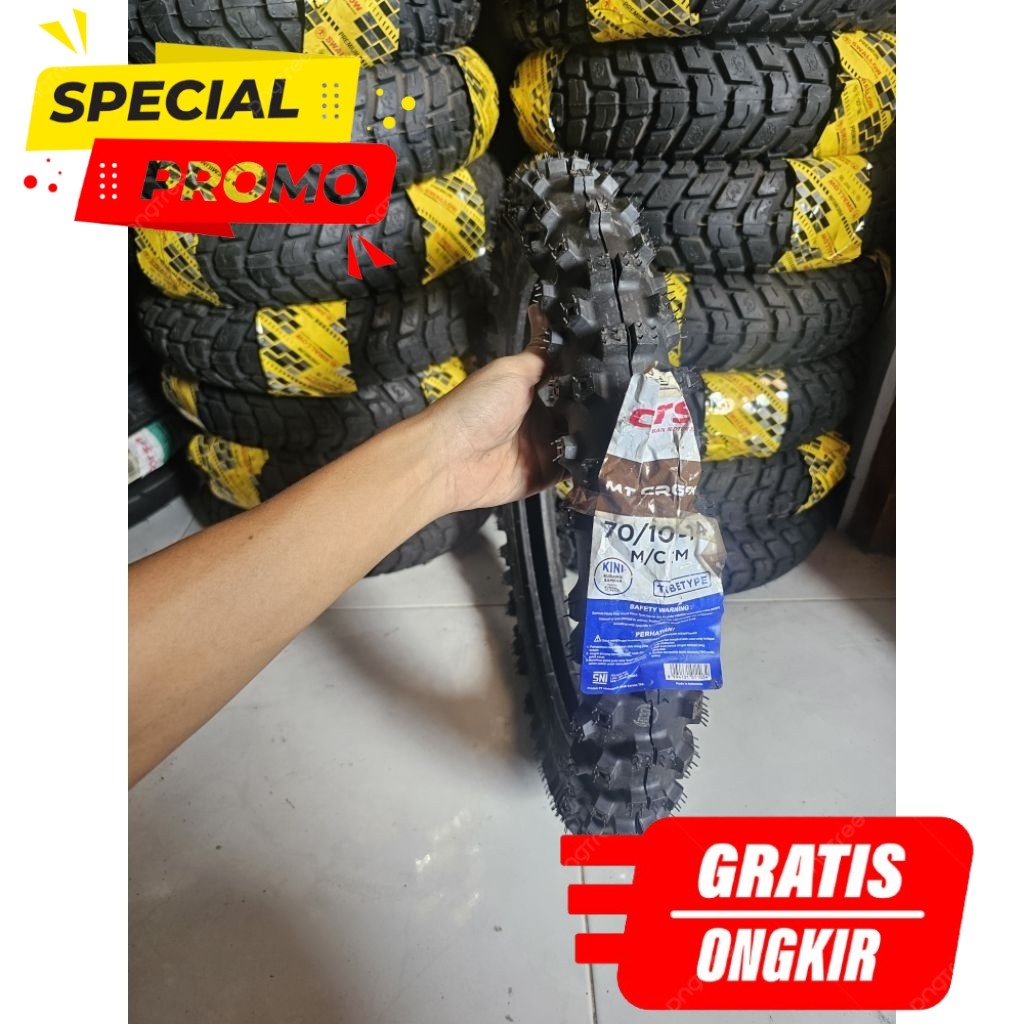 Ban Motor Trail Corsa MT Cross 70/100-14 Traksi Maksimal Ring 14 untuk Kawasaki KLX 110