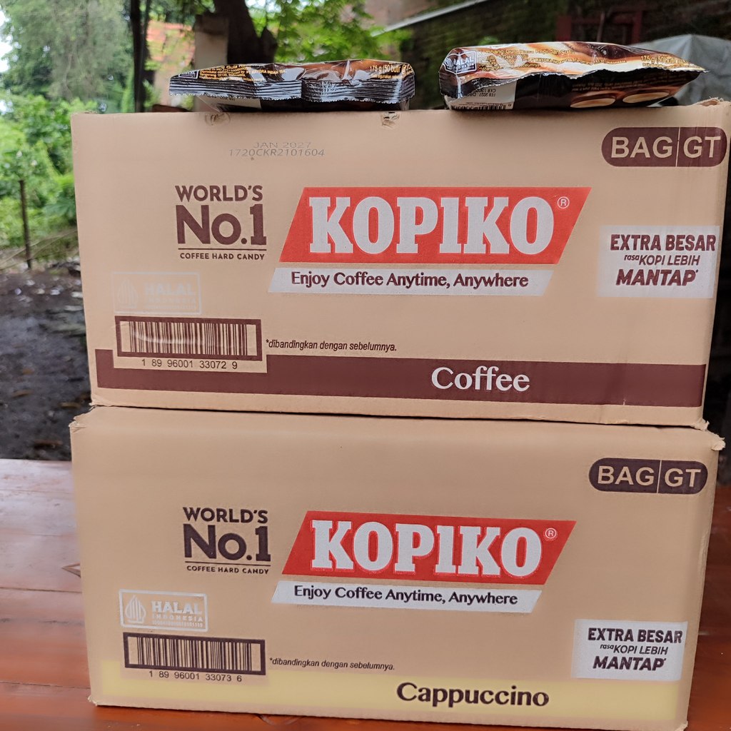 1 Karton Permen Kopiko Coffee Cappucino isi 24 x 175g