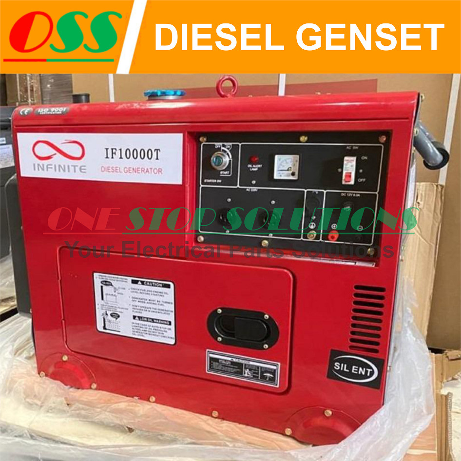 DIESEL GENSET/GENERATOR INFINITE 7000 WATT SILENT E-STATER (IF 10000T)