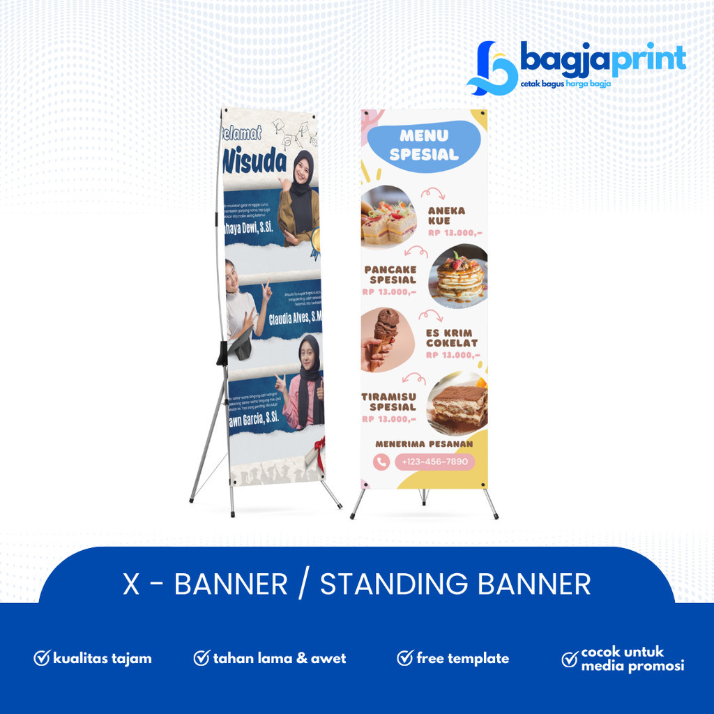 CETAK X-Banner / Stand Banner / Standing Banner Murah