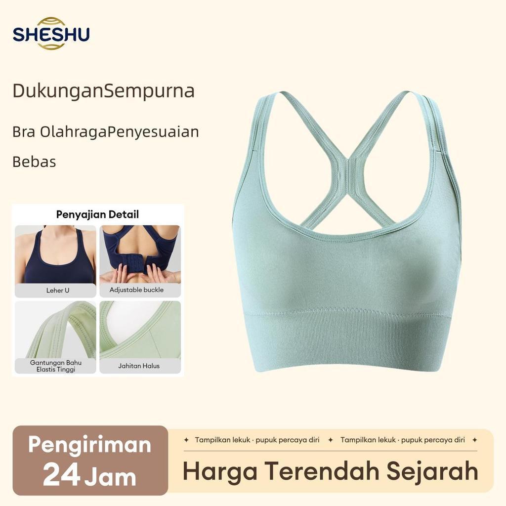 Sport Bra Tanpa Kawat Sport Bh Gym Bra Wireless Sport Bra Olahraga Baju Fitness Wanita Quick Drying 