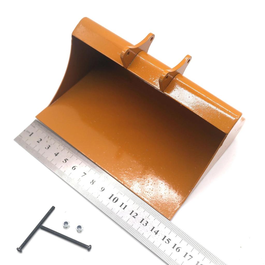 New Big Full Metal Shovel Bucket For Huina 550 580 592 23 Channel Excavator 1/14 RC Metal Excavator 