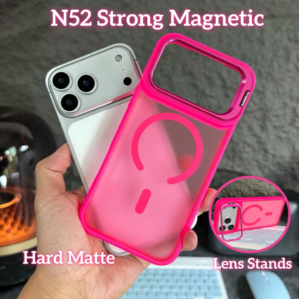 Dudukan Kamera untuk iPhone 17 Air 16 Plus 15 14 13 12 Pro Max dengan Casing Magnet Kuat Anti Guncan