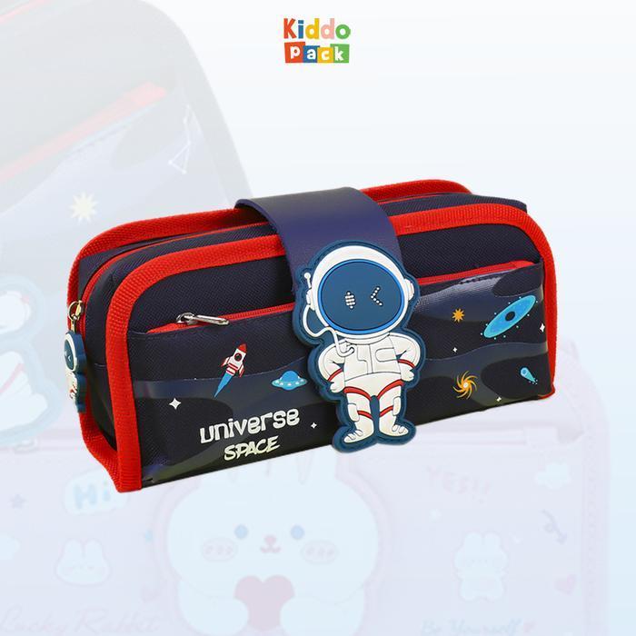 KiddoPack Kotak Pensil Multifungsi Anak Sekolah Laki-Laki Perempuan - Bruno - Purple Unicorn [Terlar