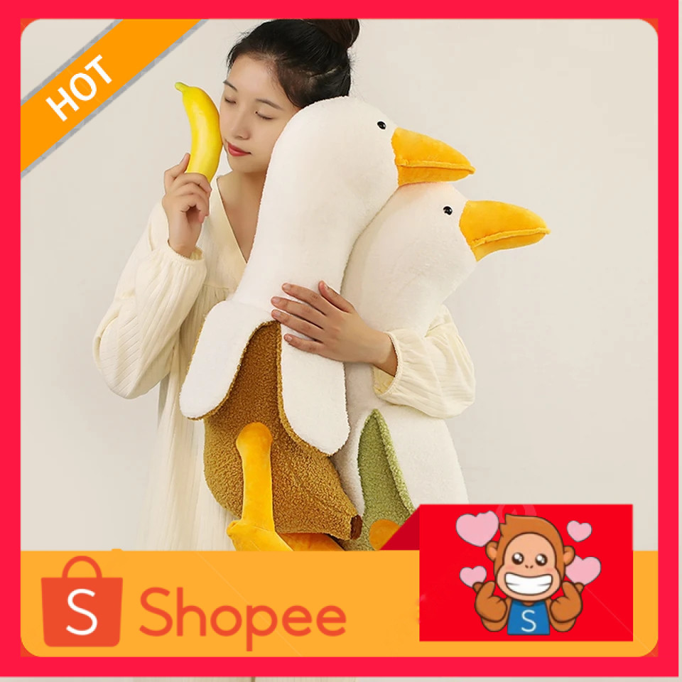 Boneka Guling Bebek 50cm Banana A friend Duck Plush Toy Duck Throw Pillow Doll/ Boneka Guling Bebek
