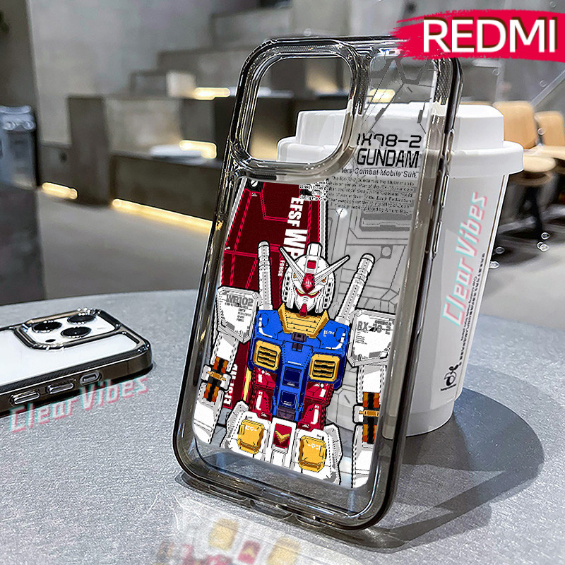 Cool Gundam Glossy PC HardCase CASE REDMI-Note 14 12 13 14-Pro Redmi-13C 9C 12C A3 10C 11 9 10 PRO C