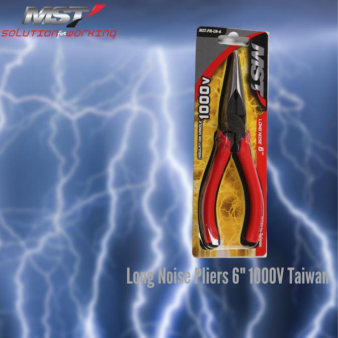 MST Tang Lances / Long Noise Pliers 6" 1000V Taiwan