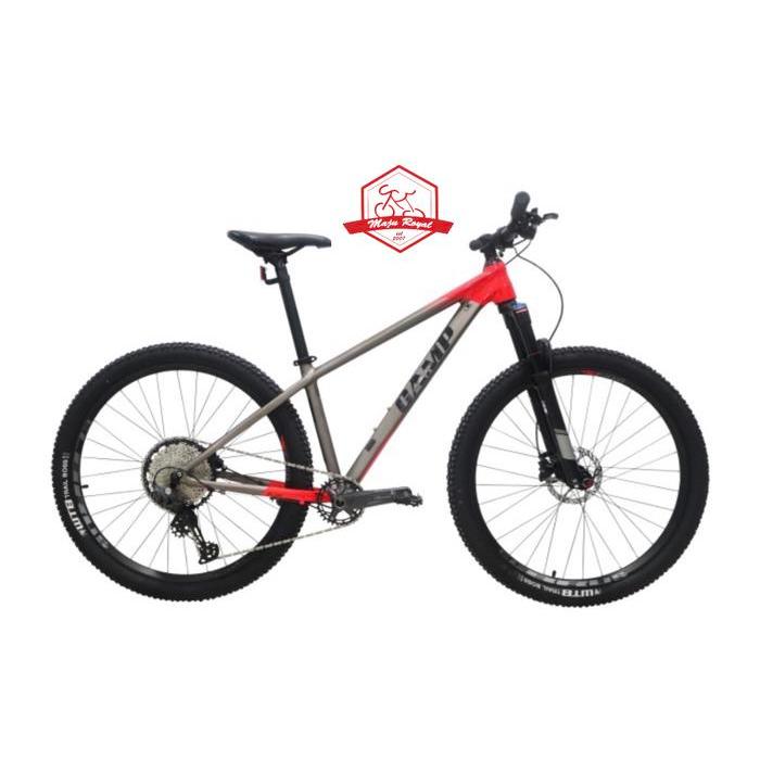 PROMO GASPOLL SEPEDA GUNUNG MTB ELEMENT CAMP SLIX 11 SPEED SHIMANO DEORE 27,5 inch - SILVER-RED