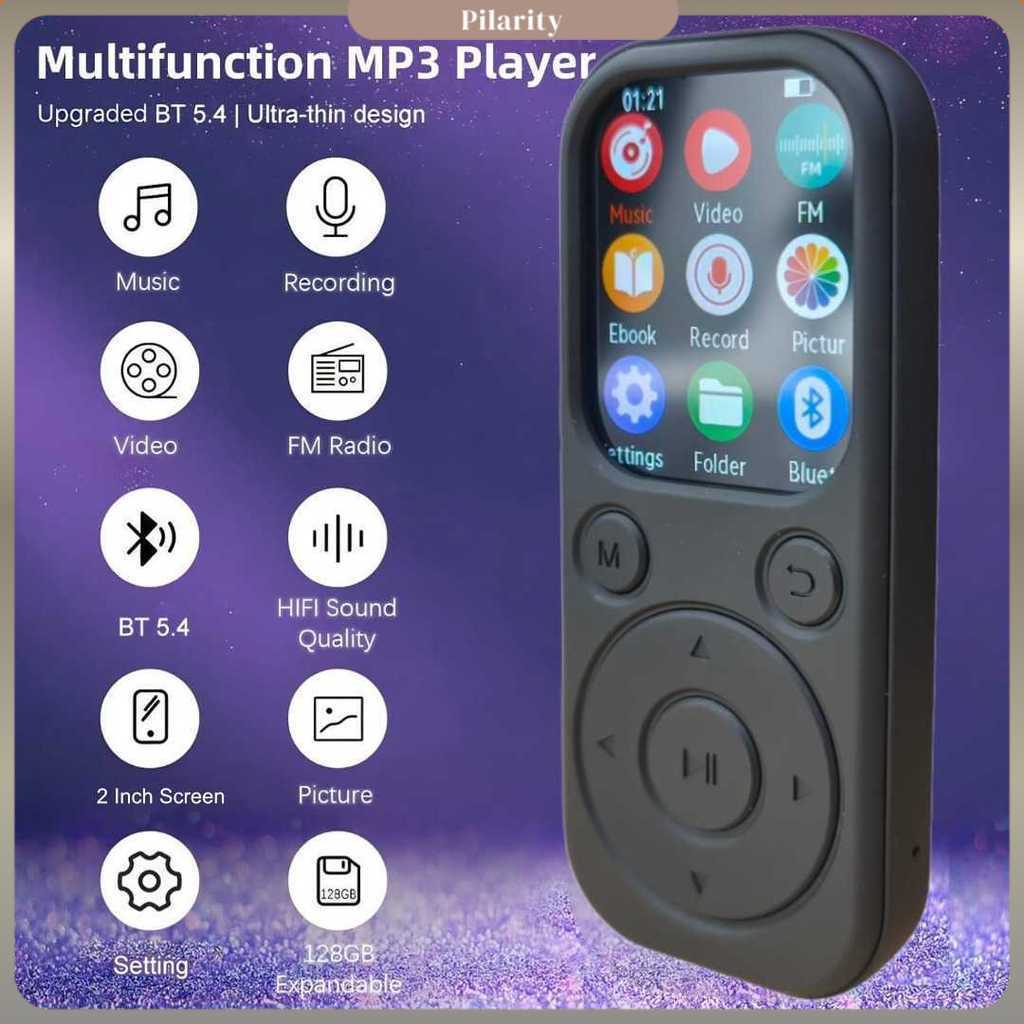 Yoidesu MP3 Digital Audio Player HiFi Bluetooth MP4 2 Inch 210mAh - SD-09