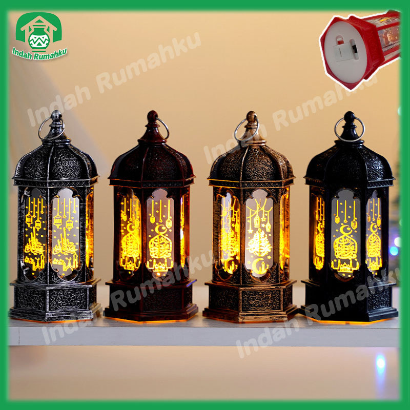 Lampu Lilin Lentera Led Lentera Idul Fitri Kubah Masjid Gaya Retro Klasik Dekorasi Ramadan Lampu Gan