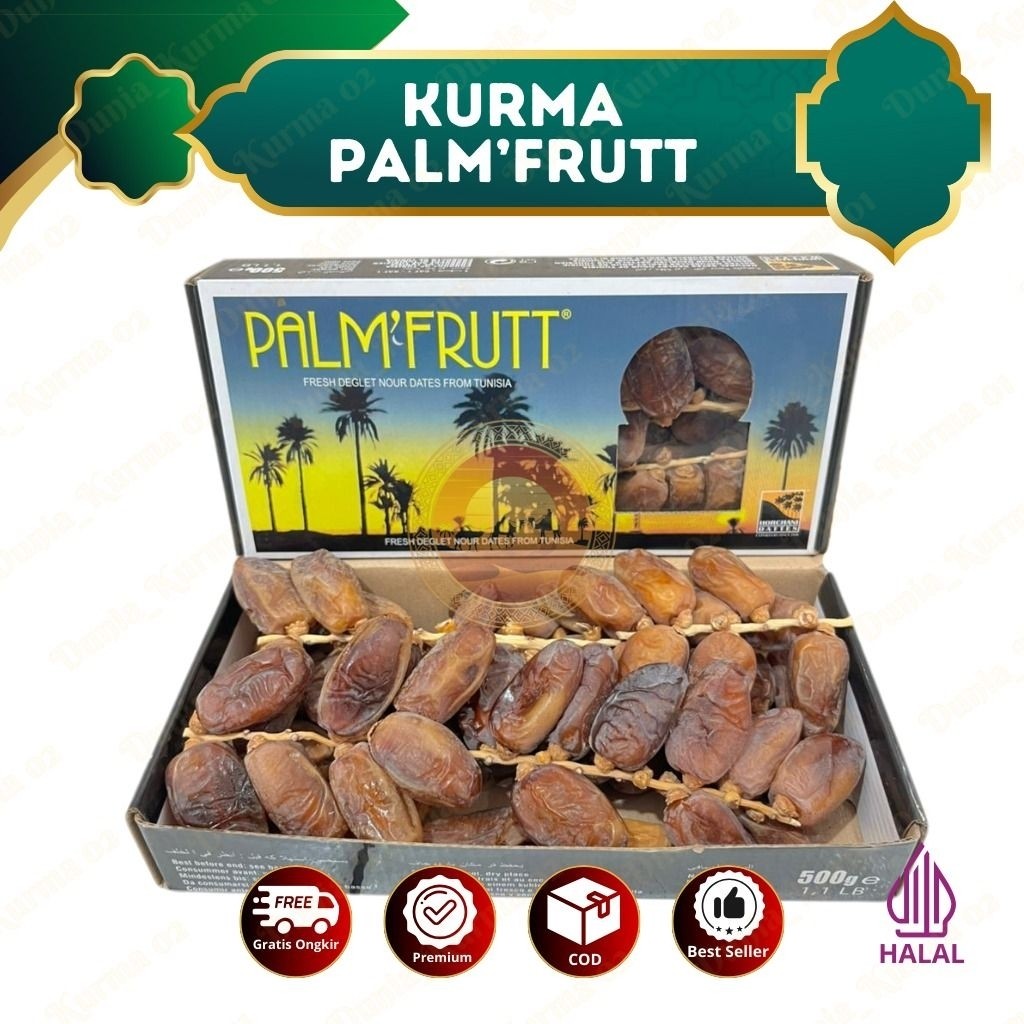 Kurma Palm Fruit 500gram Tunisia Tangkai Original