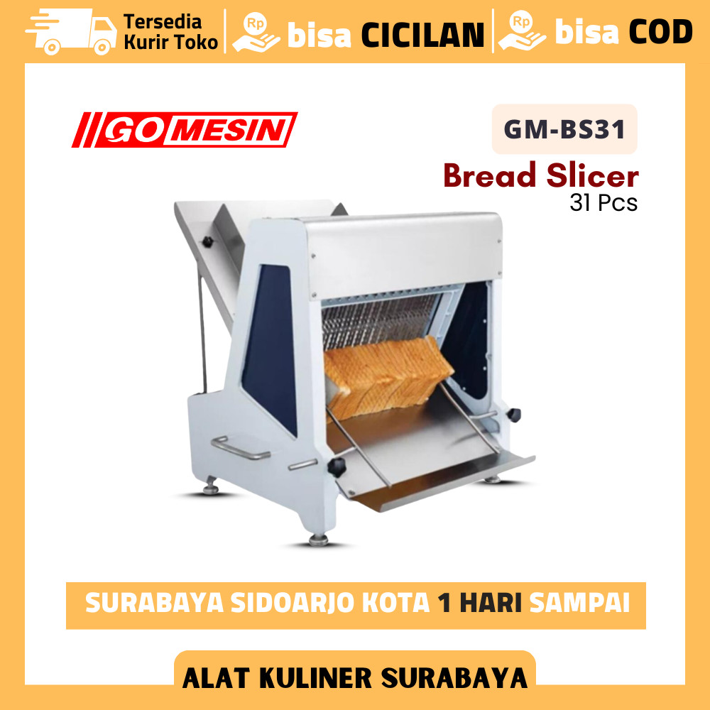 Mesin Pemotong Roti Tawar Gomesin GM-BS31 Bread Slicer 31 Mata Pisau Original