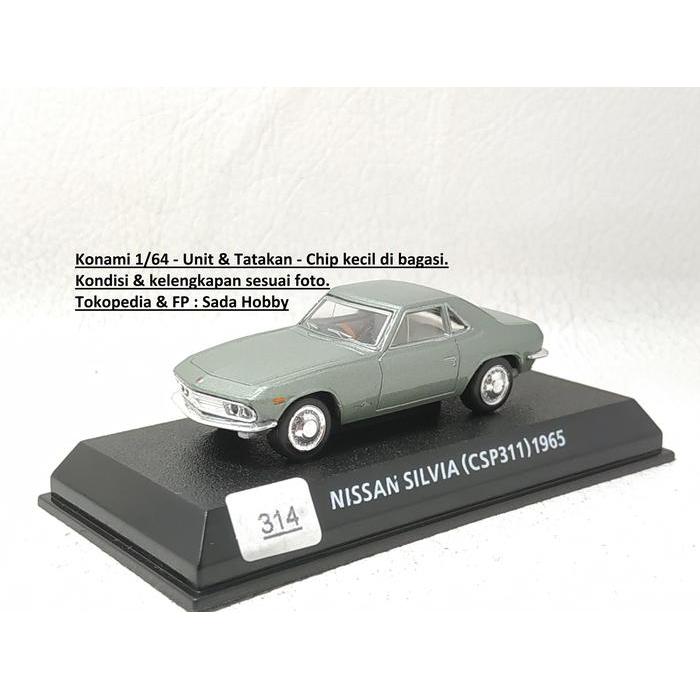 Diecast Konami 1/64 Nissan Silvia CSP311 Silver SBAtoys
