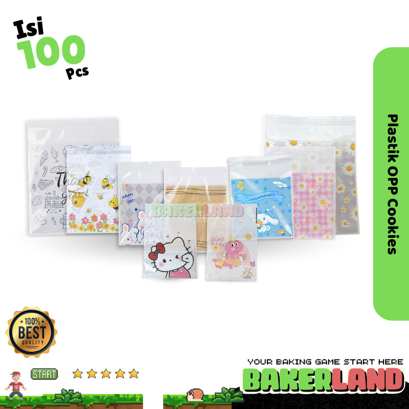 Plastik Opp Cookies / Plastik Opp Motif / Plastik Opp Souvenir / Plastik Opp Tebal /  Plastik Opp Ba