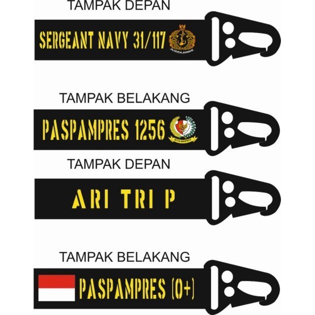 GANTUNGAN KUNCI COSTUME LASER CUT / GANCI / GANTUNGAN KUNCI TACTICAL / GANTUNGAN KUNCI MOTOR / GANTU