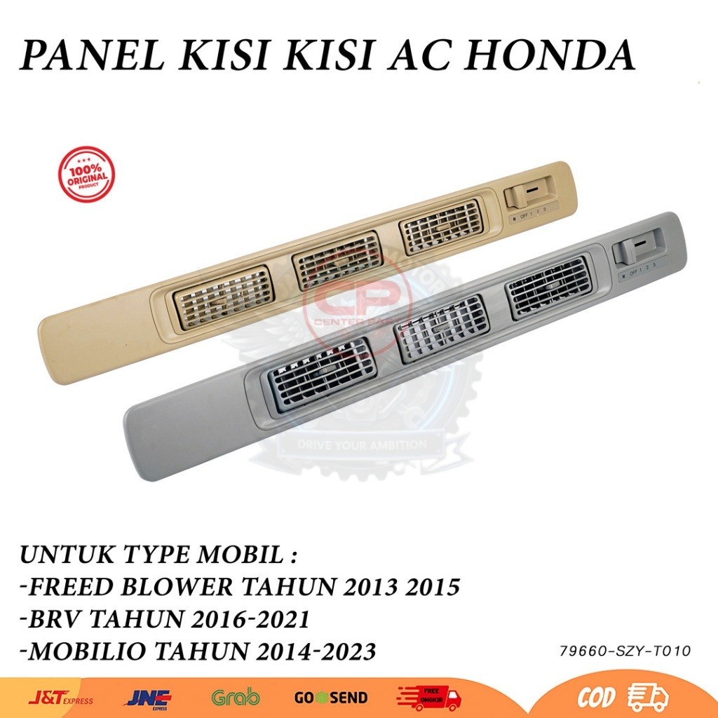 Panel Kisi Kisi AC Belakang Honda Mobilio BRV Freed 2013-2023 - Grill AC Double Blower Tengah Atas
