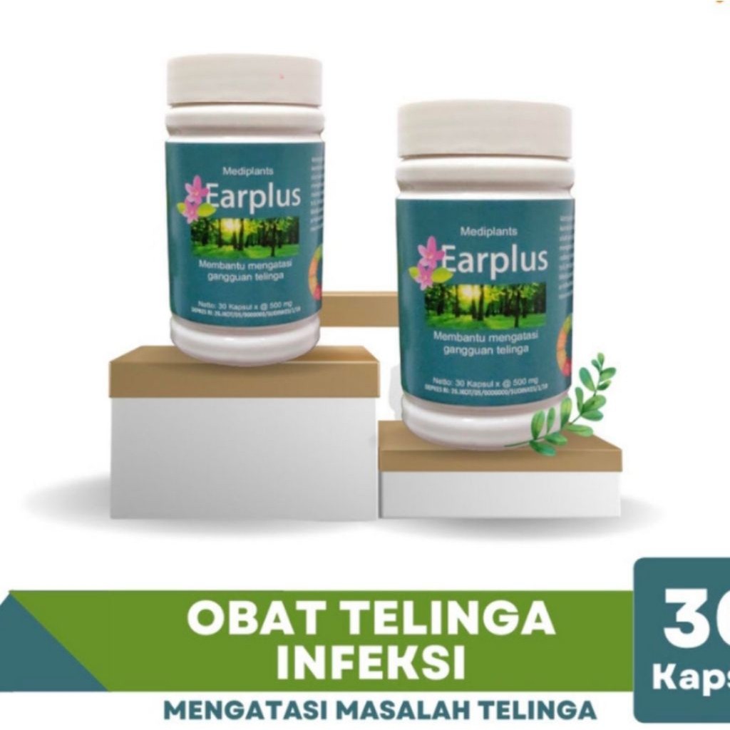EARPLUS Obat Herbal Telinga Berair Bisa dikonsumsi oleh anak-anak maupun dewasa 100%Original By Herb