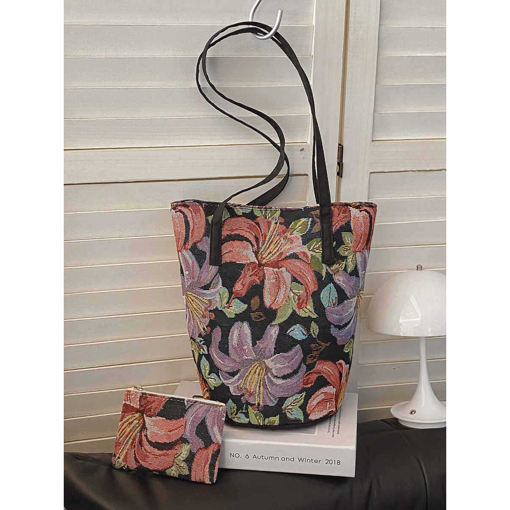 Tas Kapasitas Besar Tas Ibu Wanita Tas Ember Fashion Baru