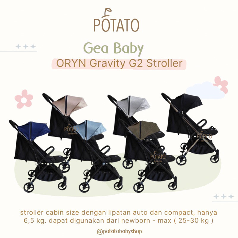 GEA Baby - ORYN Gravity G2 Stroller - Stroller Baby Gea Stroller