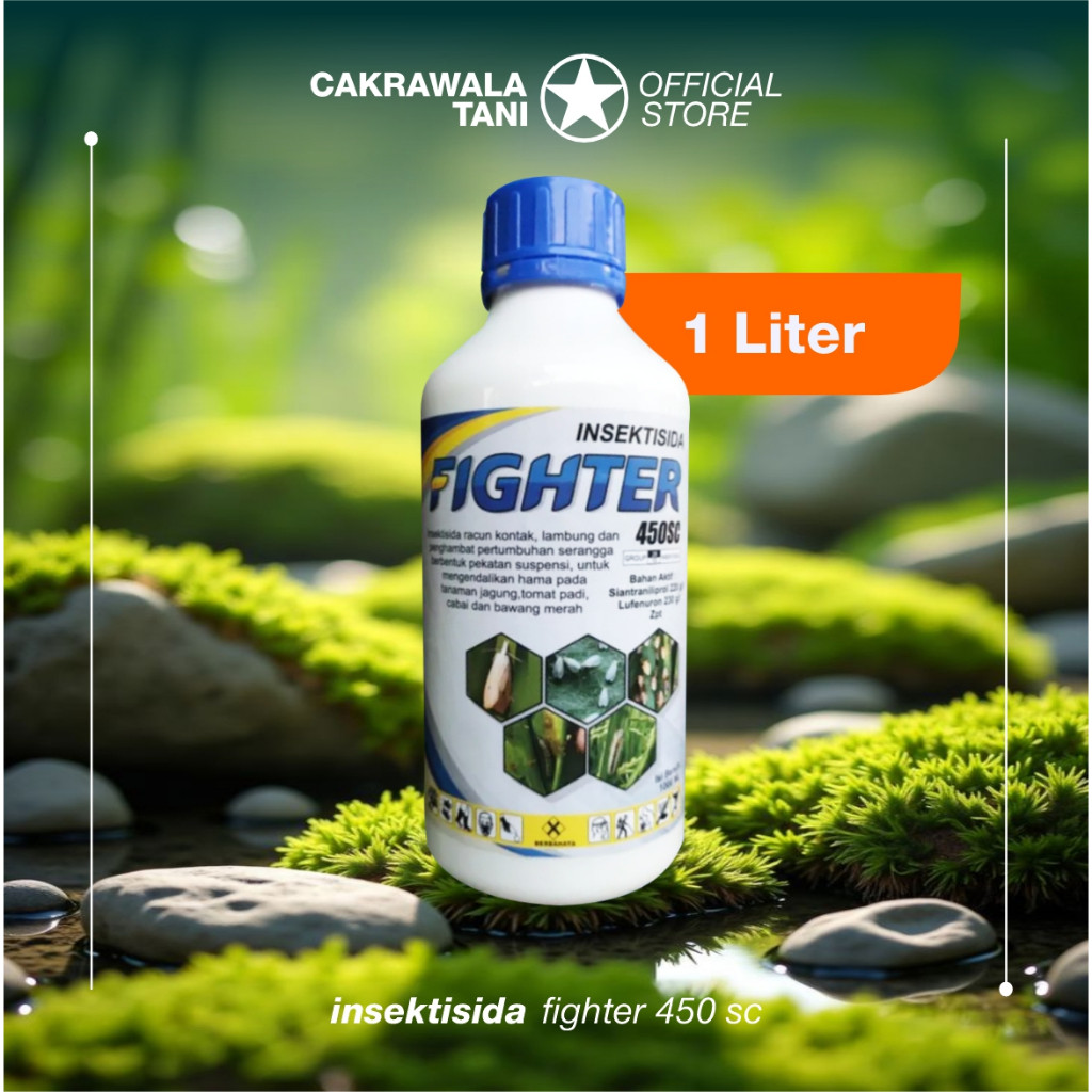 INSEKTISIDA SISTEMIK FIGHTER 1 LITER B.A SIANTRANILIPROL/LUFENURON/FURADAN/ABACEL/AMISTARTOP/ANTRACO