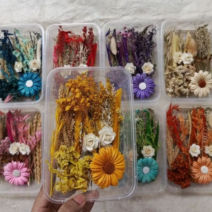 PAKET BUNGA KERING DAISY ready stok bunga mahar bunga seserahan hiasan mahar dekorasi mahar bunga ke