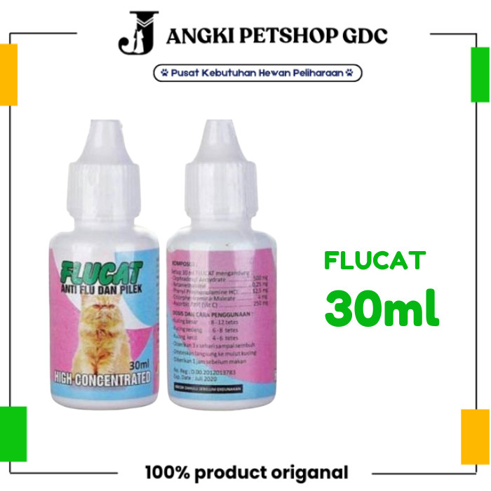FLUCAT / FLU CAT obat flu pilek batuk pada kucing