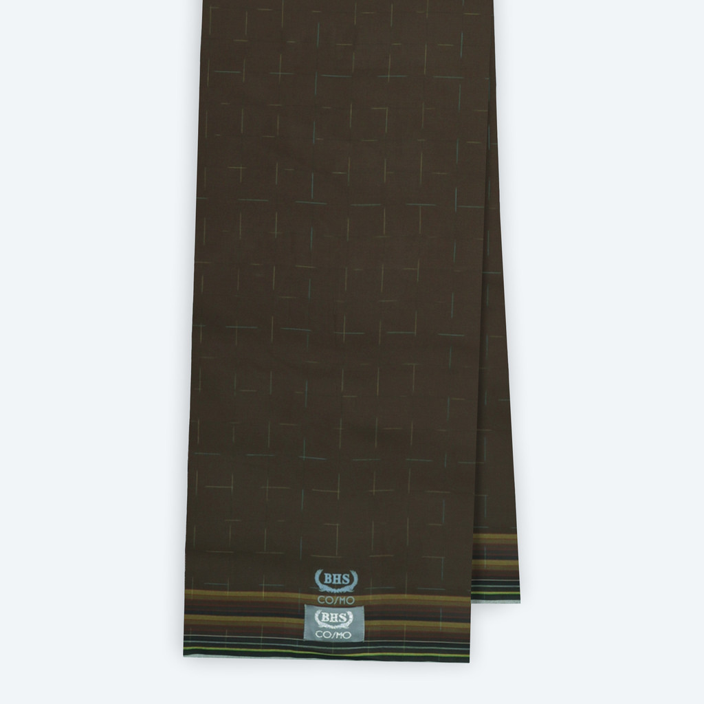 Sarung BHS Original 100% Asli | Sarung BHS Cosmo Silver Motif K26 PRC Olive Muda