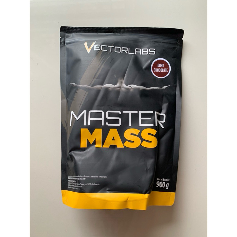 vectorlabs master mass 900 gram dark chocolate weight gainer suplemen bulking