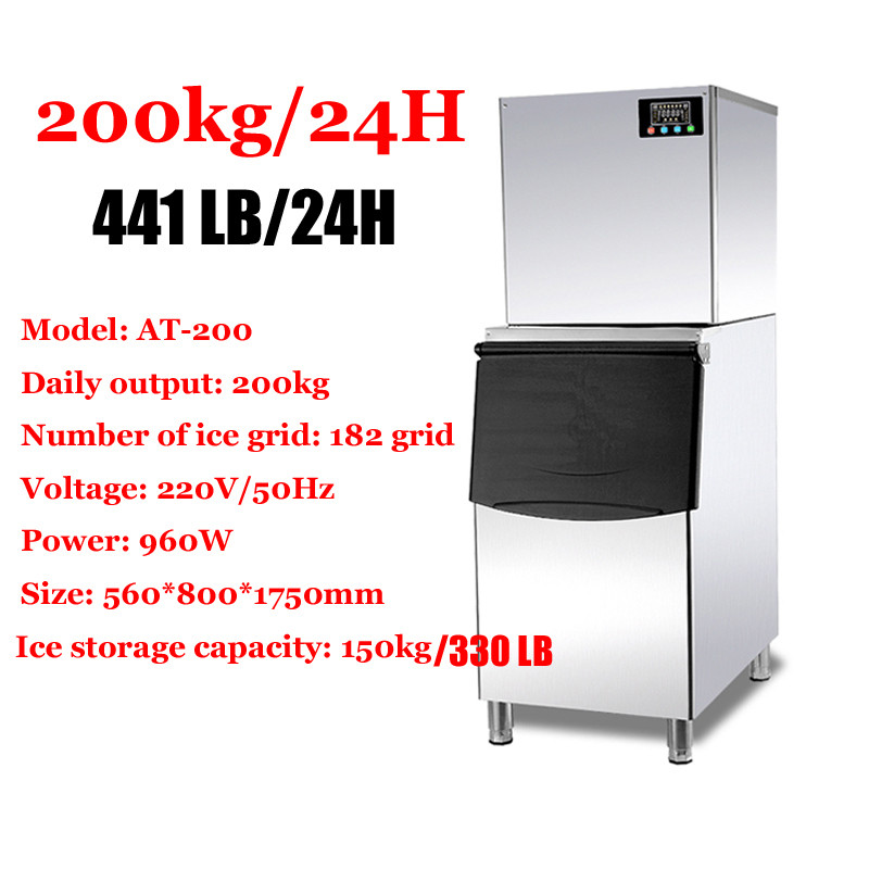Commercial Ice Maker Cube Ice Machine 500kg High Capacity Ice Maker Making Snow Flake Ice Machine