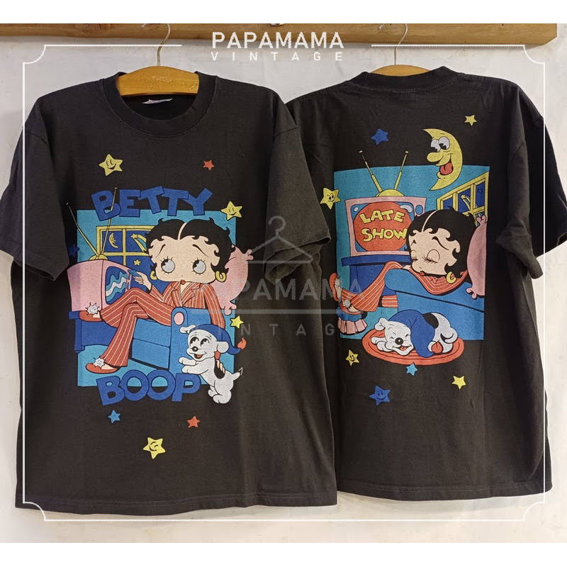 COD(dikirim dalam24jam) LUMIÈRE Toko | Kaos Wanita | Motif “BETTY BOOP”| Baju Atasan Wanita Terbaru 