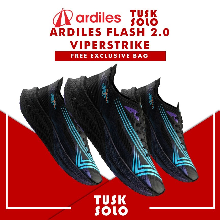 Sepatu Ardiles Flash 2.0 Viperstrike Sepatu Lari Sport Sepatu Running Olahraga Pria Wanita Original