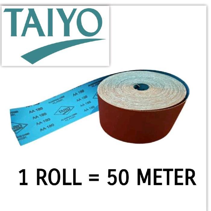 Kertas gosok grit 80 100 120 150 180 240 320 400 Amplas Ampelas taiyo ROLL - 80