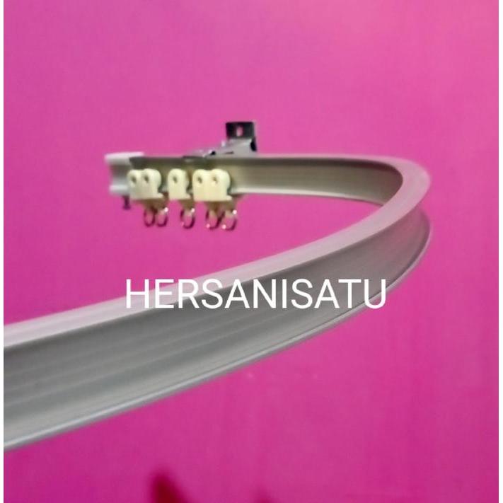 Tiang Fleksibel Rel Gorden Lengkung Rollet Gordyn Siku Flexibel Batang Hordeng Elastis Rumah Sakit K