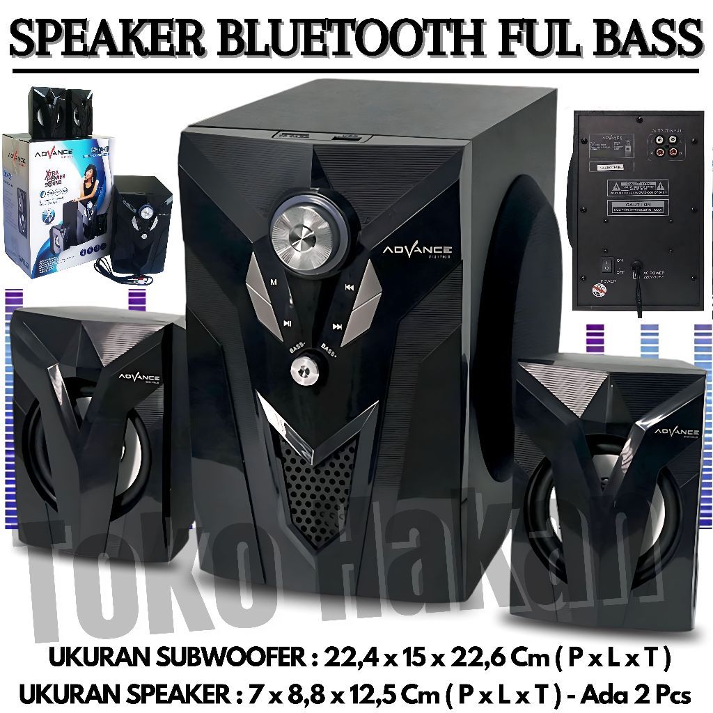 Speaker Bluetooth Advance M-10Bt / Speaker Aktif Audio Multimedia 2.1 Subwoofer - Speaker Aktif Full