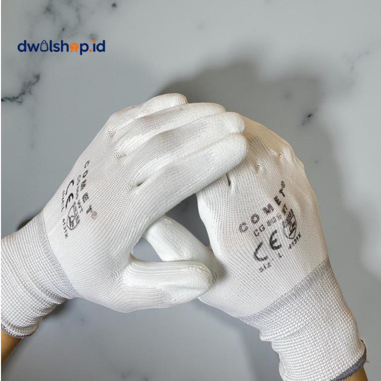 10Pasang Sarung Tangan Comet Baru Palmfit Putih CG805WT