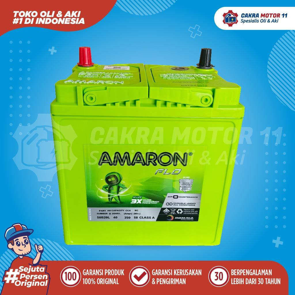 Aki Honda Mobilio Amaron Pro 50b20l 40ah