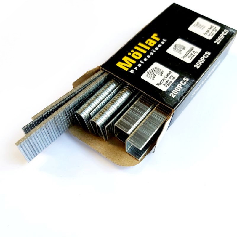 REFILL - isi STAPLES Gun MOLLAR 3in1 3Way 4-14mm Paku Hekter Stapler Tembak Hekter Jok