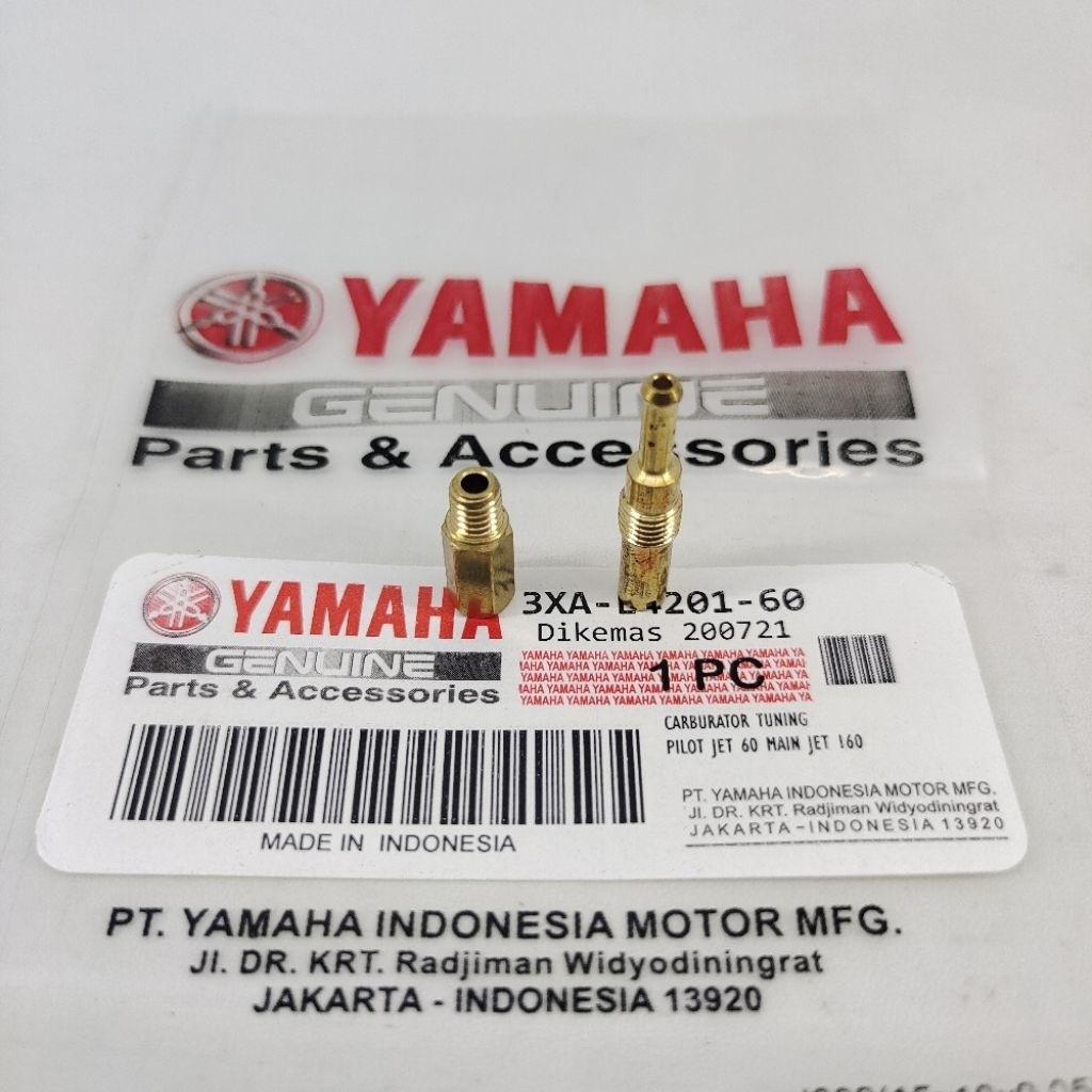 Carburator Karburator Tuning Kit Pilot Jet 60 - Main Jet 160 Yamaha F1ZR - Fizr - RXK Original ABCMO