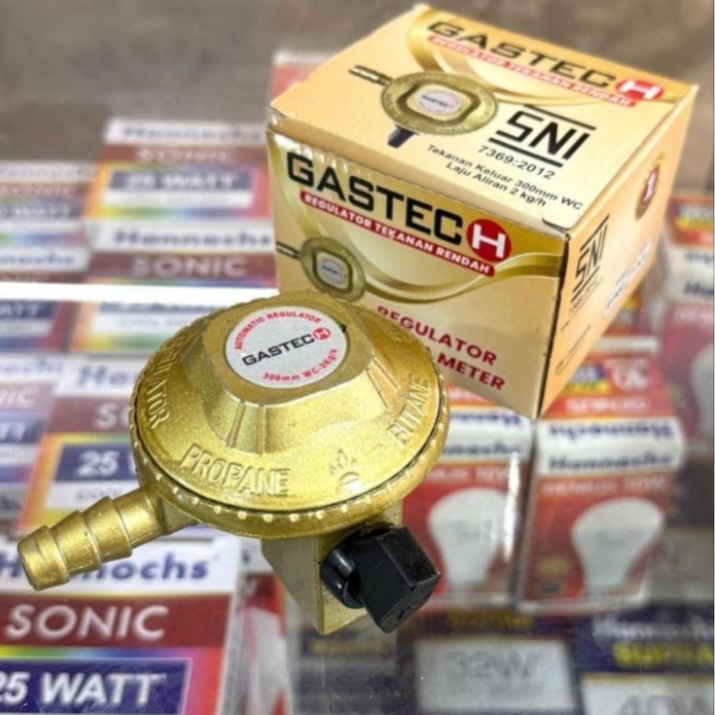 REGULATOR Kompor Gas GASTECH OTOMATIS  garansi premium Gastech cocok gas 3kg 12kg regulator selang a