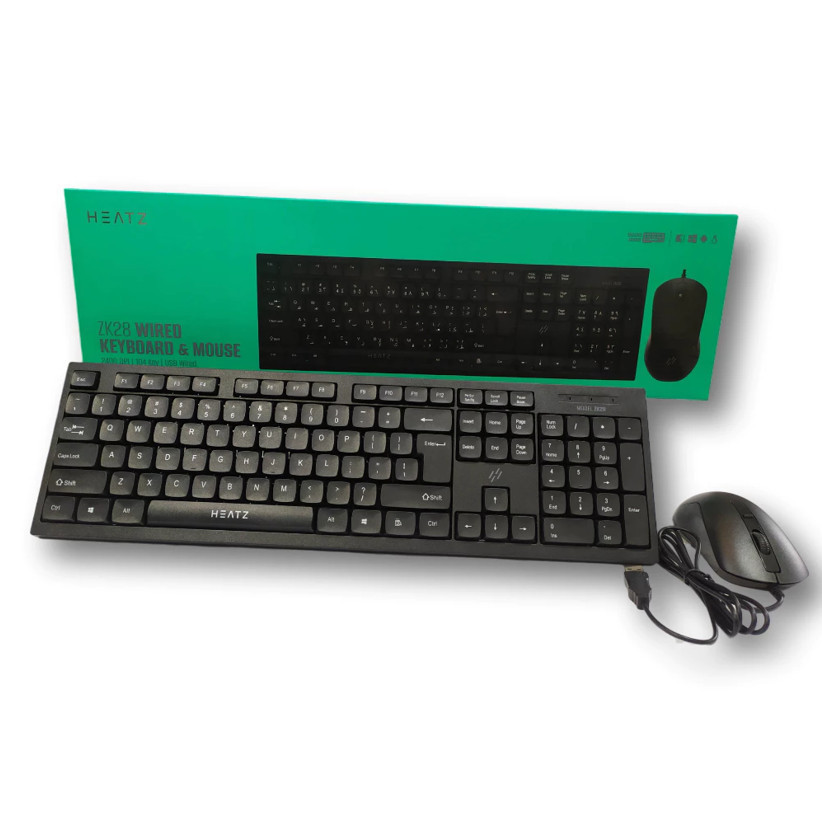 Keyboard Mouse Gaya Ramping wired Combo Model Heatz ZK28 -CETROPART
