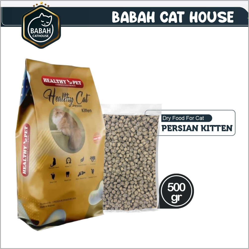 500gr HEALTHY CAT PERSIAN KITTEN dry food makanan anak kucing persia anakan heallthy pet rc royal ca