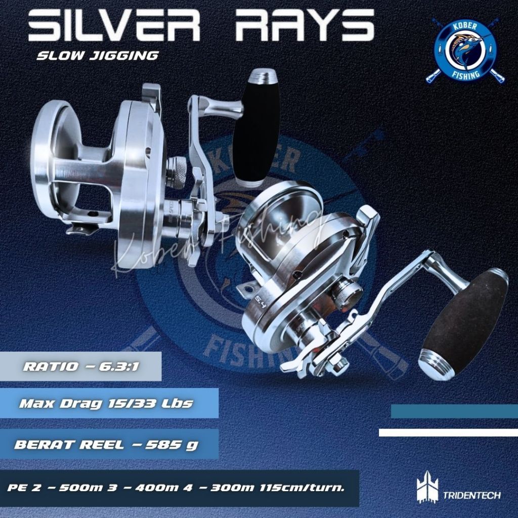 FLASH SALE 2.2 REEL OH TRIDENTECH SILVER RAYS 300 SLOW JIGGING