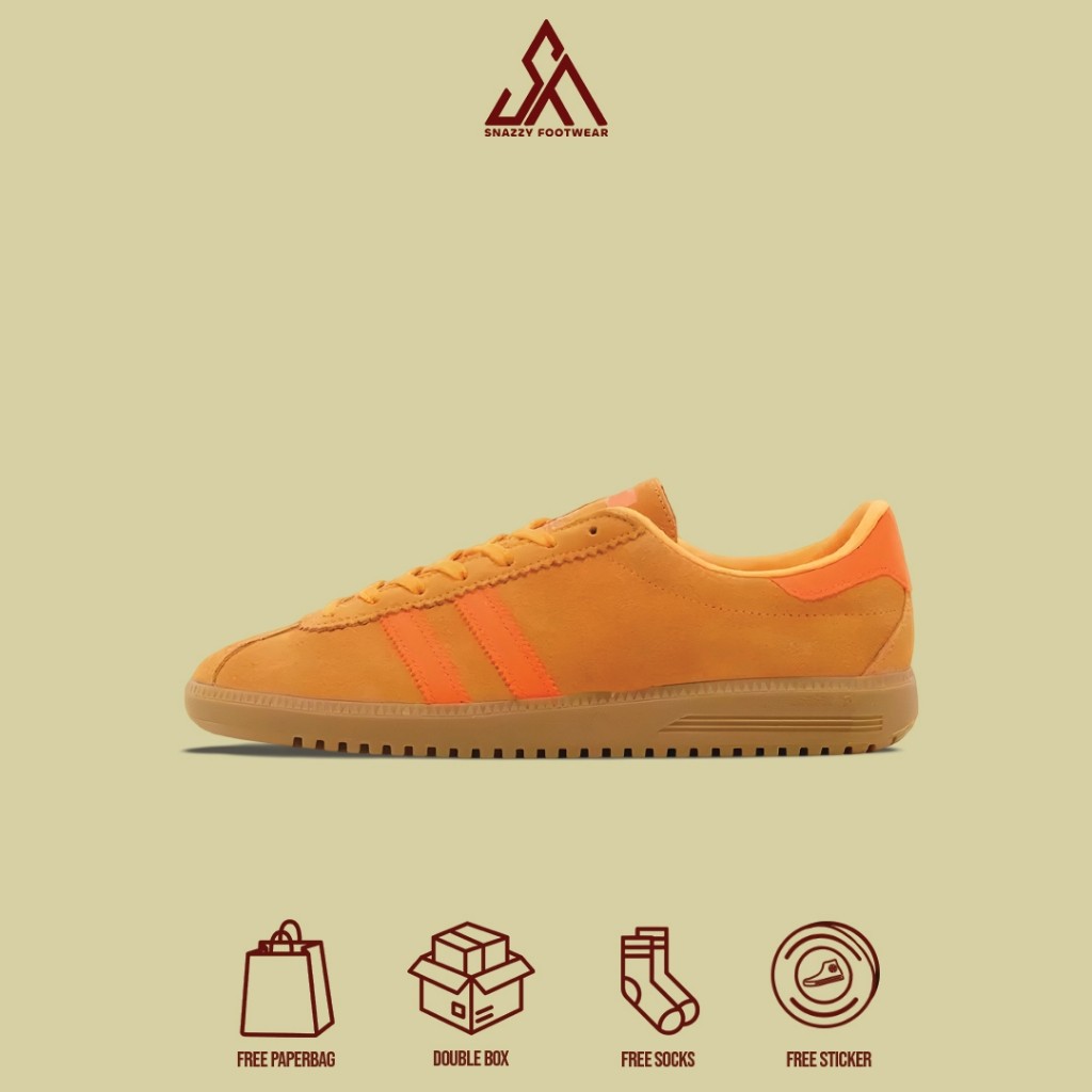 Sepatu Sneakers Adidas Bermuda Trainer Solar Orange 100% Original Unisex