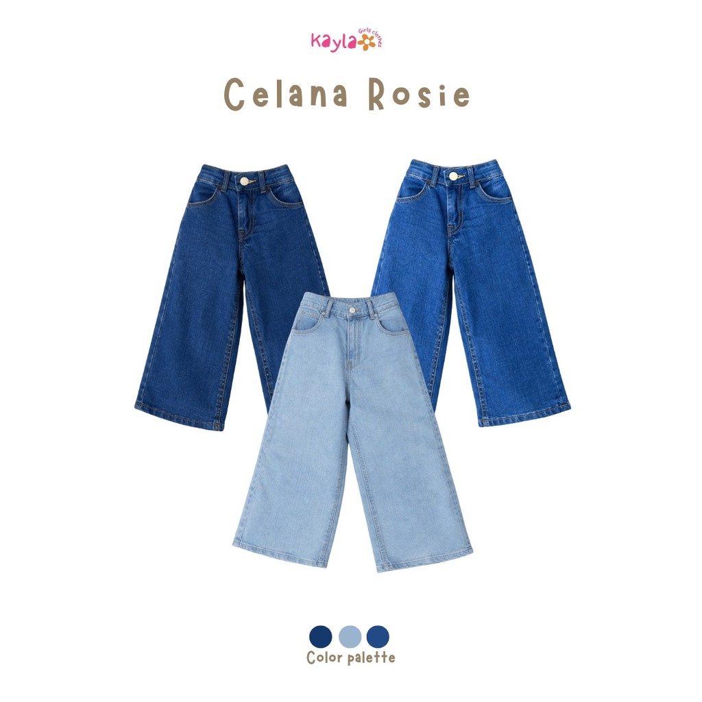 Long Kulot Jeans Rosie 2-10 tahun