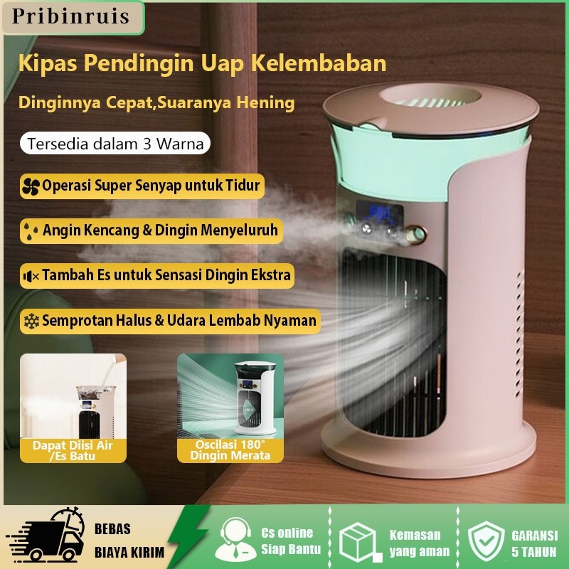 Zavira Mini AC Kipas Kabut Portable: Pendingin Efisien Melembabkan 880ML untuk Ruang Kecil