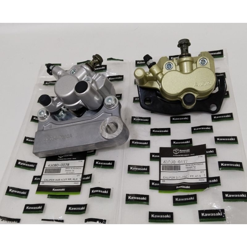 KALIPER DEPAN BELAKANG + BREKET HOLDER BELAKANG 1SET KLX150 KLX 150 L S BF DT DTRACKER KEPALA BABI O